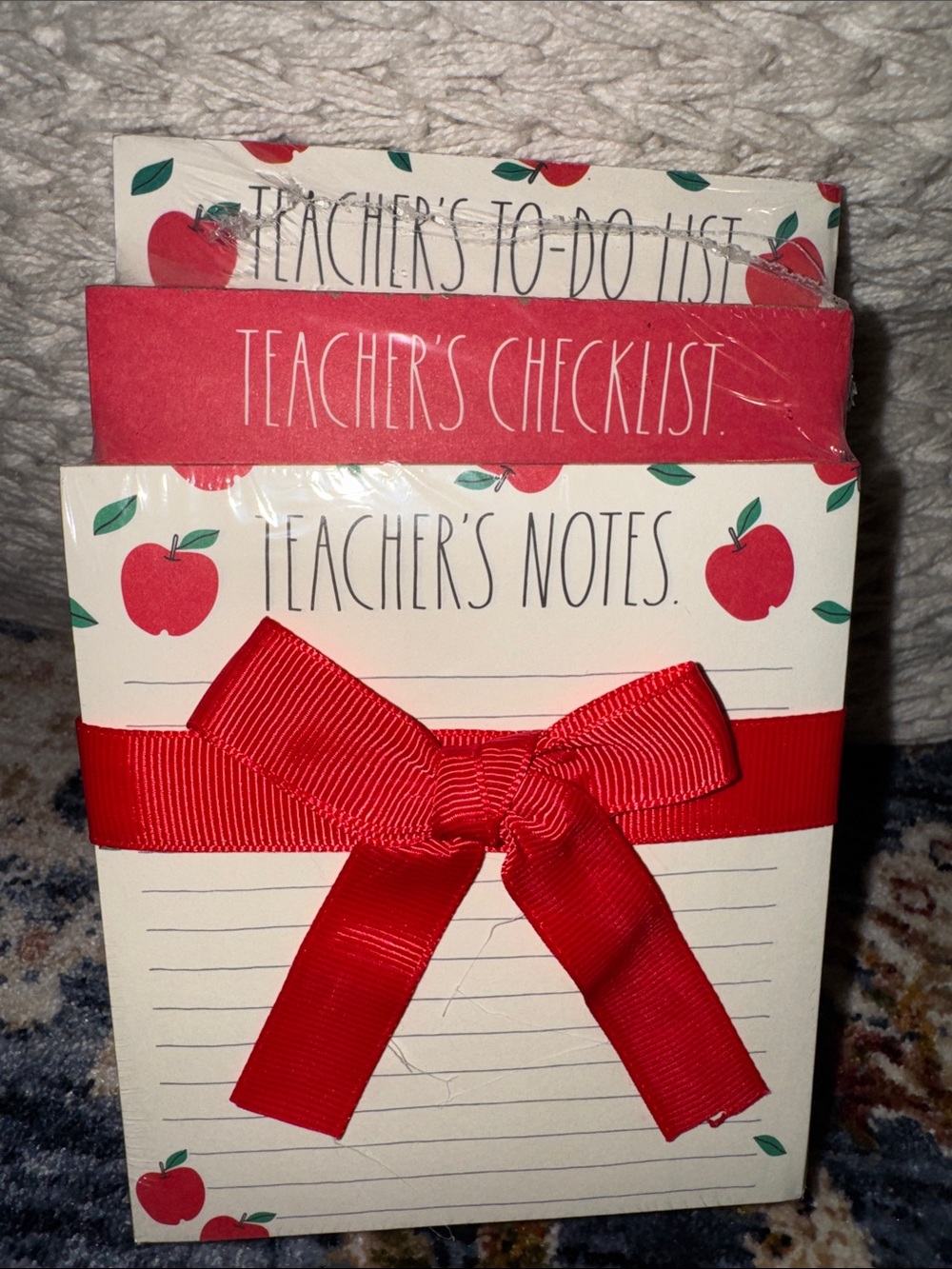 NWT RAE DUNN LIST PAD TRIO 3 PAD BLOCKS 75
SHEETS EACH/225 SHEETS TOTAL TEACHER